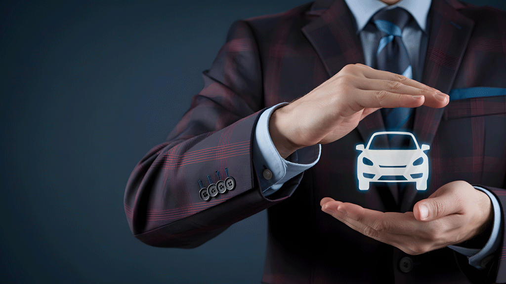 Véhicule de collection en mouvement sur une route de campagne provençale